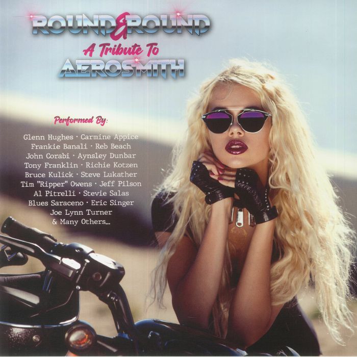 Round & Round: A Tribute To Aerosmith - Limited Edition Purple Vinyl LP vinyl record cover