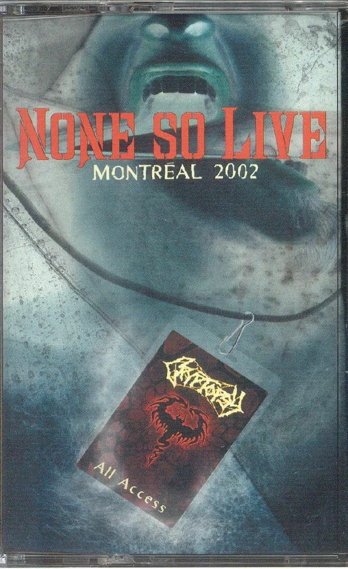 None So Live: Montreal 2002 - Cassette audio cassette cover