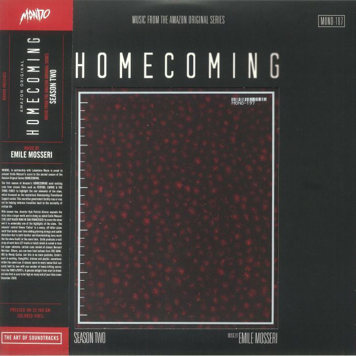Homecoming: Season 2 (Soundtrack) - Limited Edition Red Vinyl 2xLP vinyl record cover
