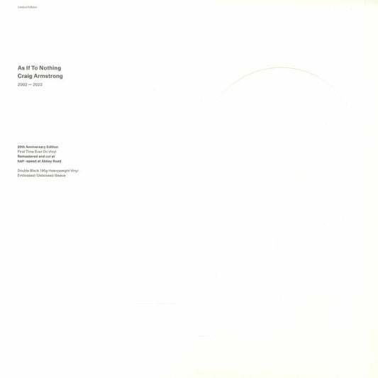 As If To Nothing - Limited Heavyweight 2xLP vinyl record cover