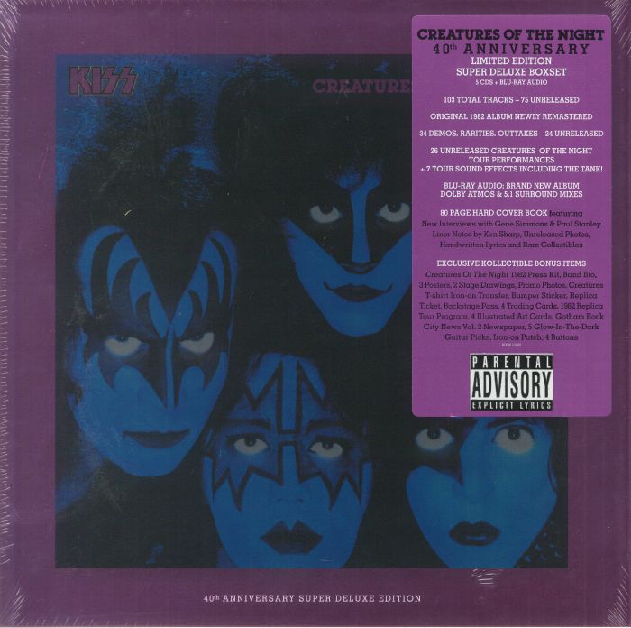 Creatures Of The Night - 40th Anniversary Super Deluxe Edition 5CD + Blu-ray Audio Box Set CD cover