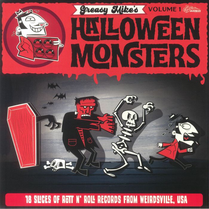 Greasy Mike's Halloween Monsters - Vinyl LP vinyl record cover