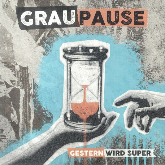 Gestern Wird Super - Clear & Blue Vinyl LP vinyl record cover
