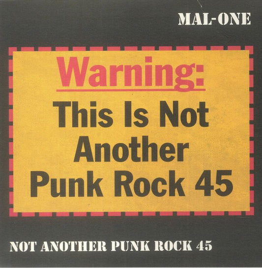 Not Another Punk Rock 45 - Vinyl Single vinyl record cover