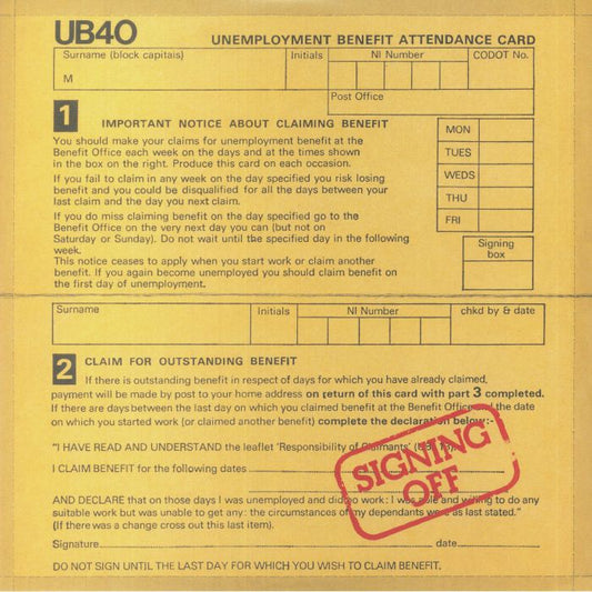 Signing Off - Red Vinyl 2xLP vinyl record cover
