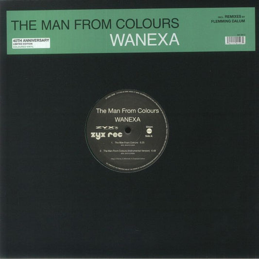 The Man From Colours - 40th Anniversary Green Vinyl Single vinyl record cover