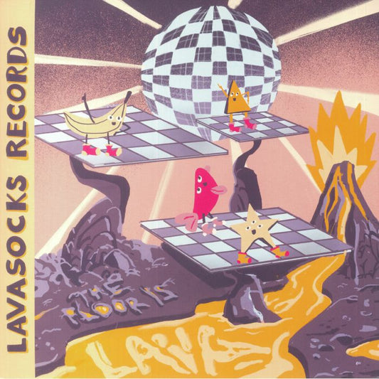 The Floor Is Lava - White & Orange Vinyl LP vinyl record cover