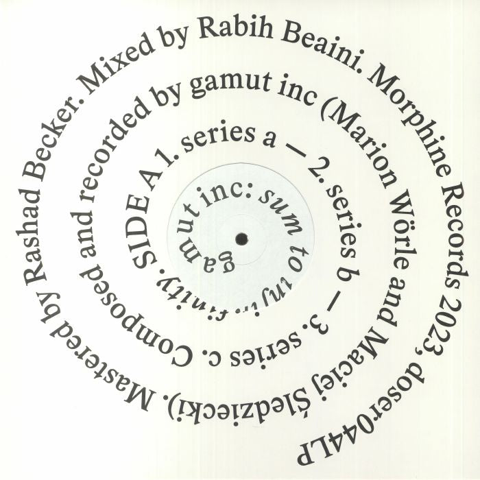 Sum To Infinity - Vinyl LP vinyl record cover