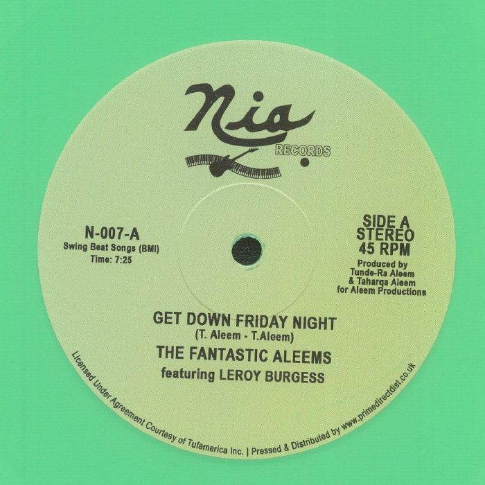 Get Down Friday Night - Limited Edition Green Vinyl Single vinyl record cover