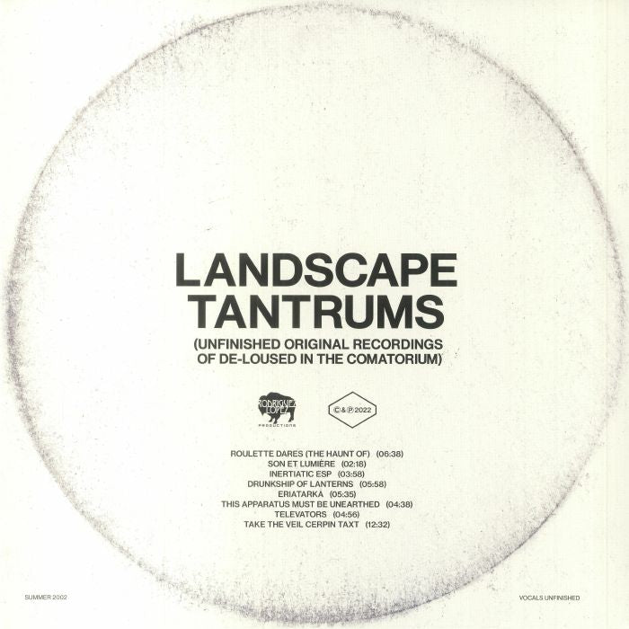 Landscape Tantrums - Vinyl LP vinyl record cover