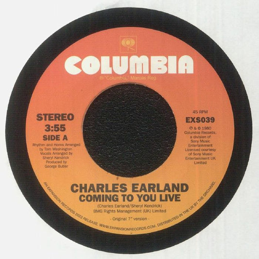 Coming To You Live - Vinyl Single vinyl record cover