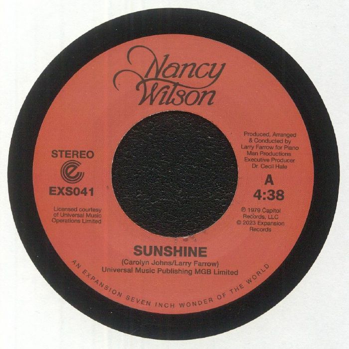 Sunshine - Vinyl Single vinyl record cover