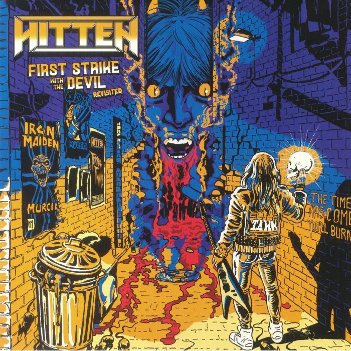 First Strike With The Devil: Revisited - Mustard Vinyl LP + CD vinyl record cover