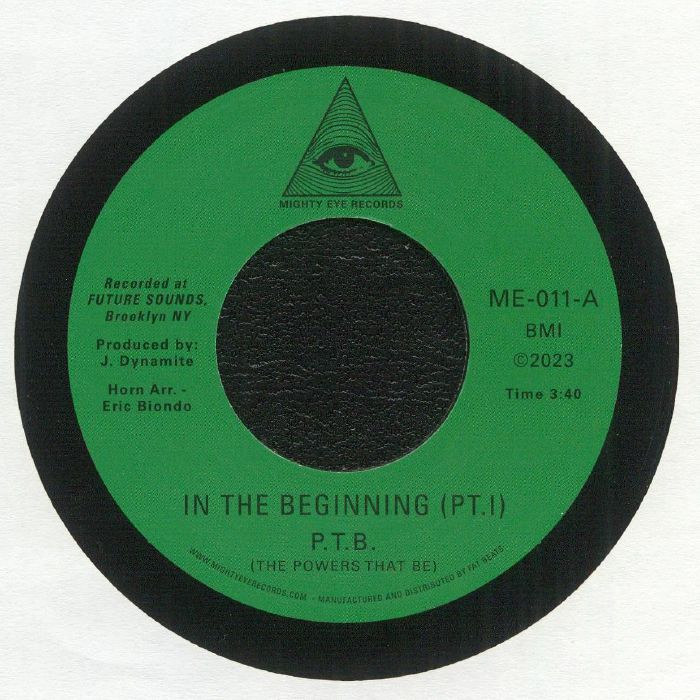 In The Beginning - Vinyl Single vinyl record cover