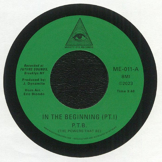 In The Beginning - Vinyl Single vinyl record cover