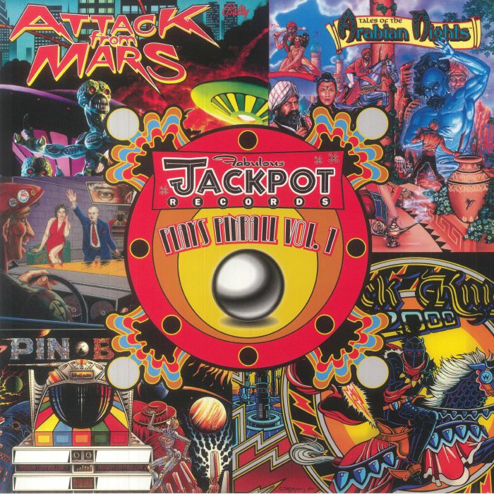 Jackpot Plays Pinball Vol 1 - Orange Vinyl LP vinyl record cover