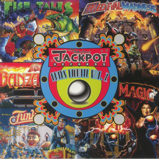 Jackpot Plays Pinball Vol 2 - Limited Edition Translucent Blue Vinyl LP vinyl record cover