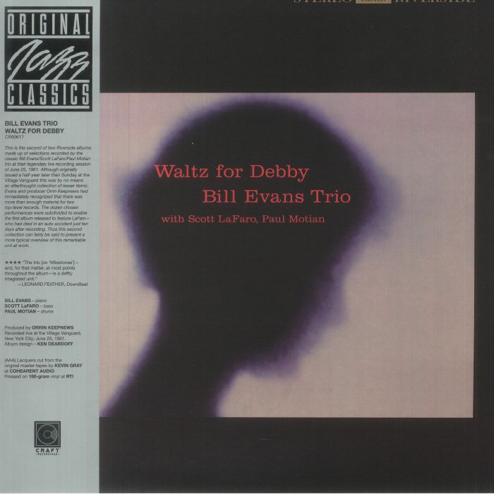 Waltz For Debby - Vinyl LP vinyl record cover