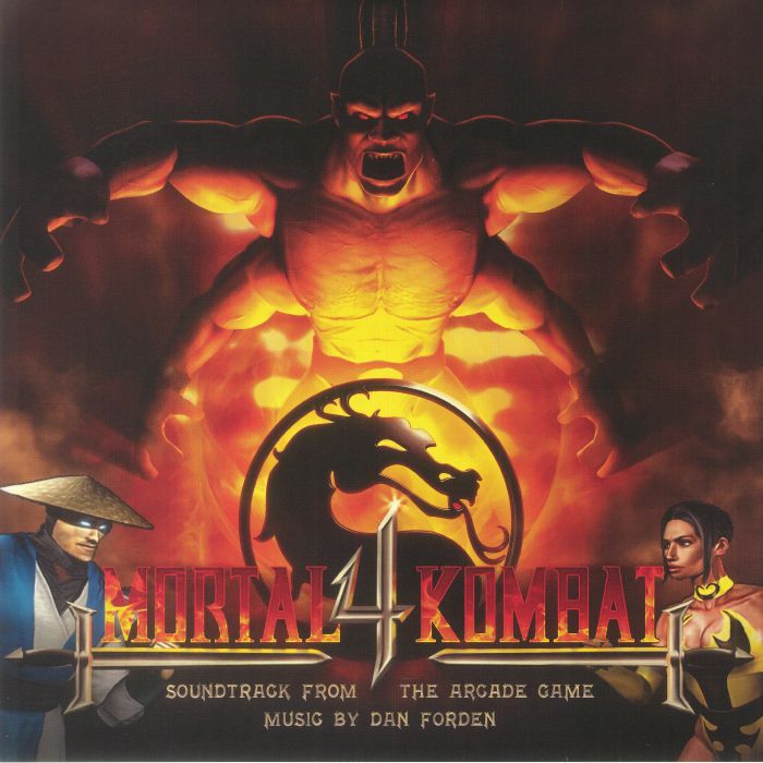Mortal Kombat 4 (Soundtrack) - Red & White Swirl Vinyl LP vinyl record cover