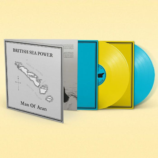 Man Of Aran - Limited Edition Yellow & Blue Vinyl 2xLP vinyl record cover