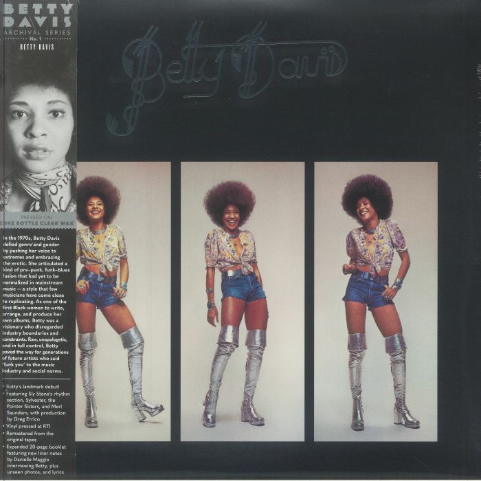 Betty Davis - Remastered Clear Green Vinyl LP vinyl record cover
