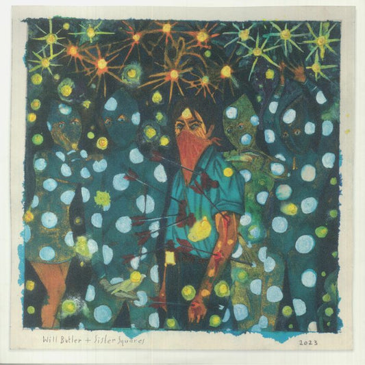 Will Butler & Sister Squares - Blue Vinyl LP vinyl record cover