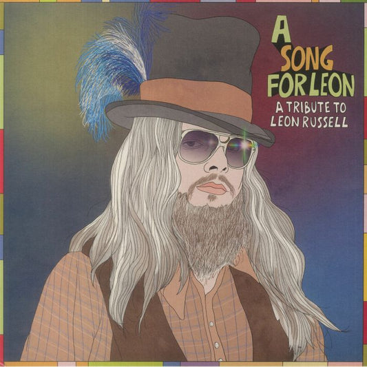 A Song For Leon: A Tribute To Leon Russell - Limited Edition Orange Vinyl LP vinyl record cover