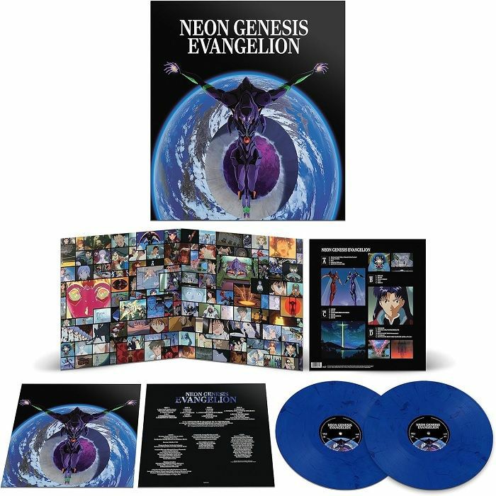 Neon Genesis Evangelion (Soundtrack) - Blue Marbled Vinyl 2xLP vinyl record cover