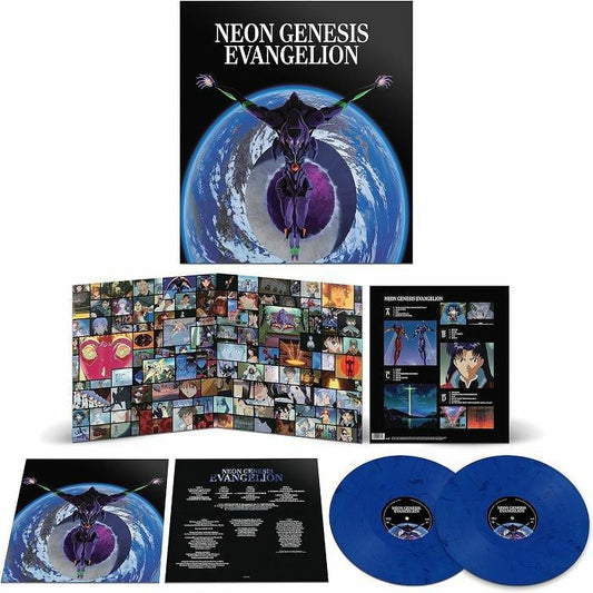 Neon Genesis Evangelion (Soundtrack) - Blue Marbled Vinyl 2xLP vinyl record cover