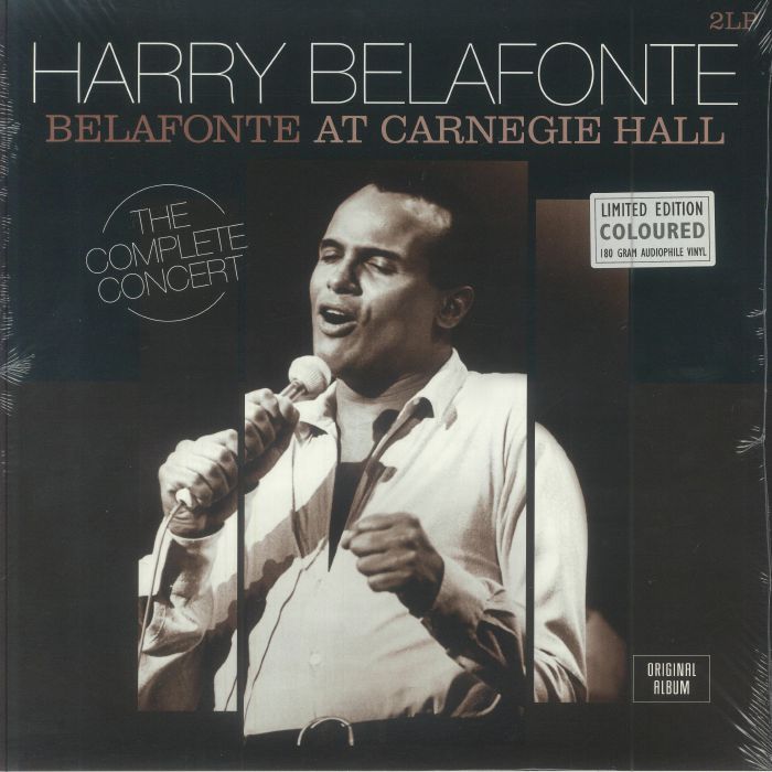 Belafonte At Carnegie Hall - Limited Edition Gold Vinyl 2xLP vinyl record cover
