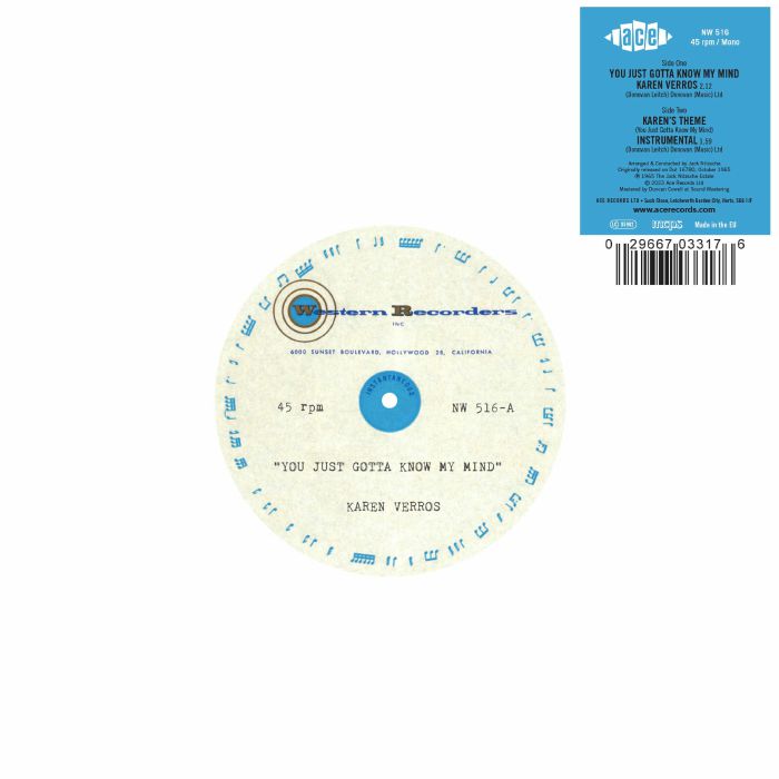 You Just Gotta Know My Mind - Vinyl Single vinyl record cover