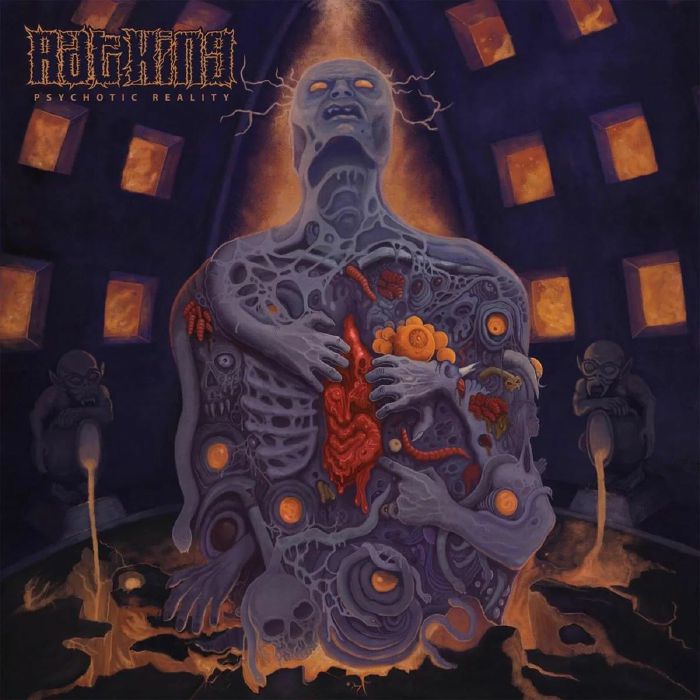 Psychotic Reality - Clear Purple & Orange Vinyl LP vinyl record cover