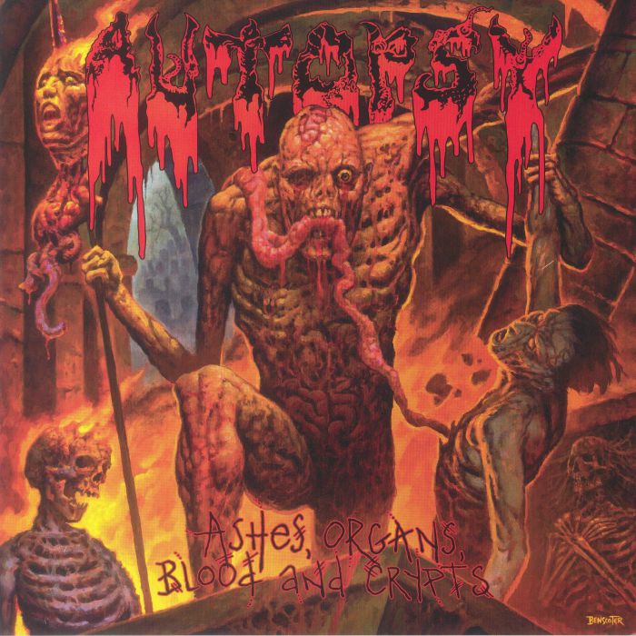 Ashes Organs Blood & Crypts - Limited Edition Red Vinyl LP vinyl record cover