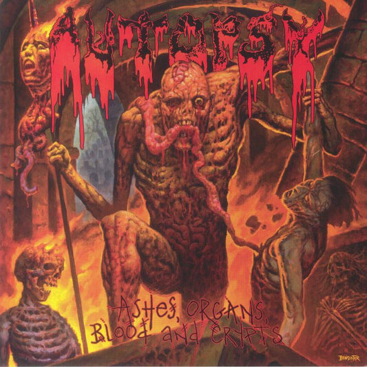 Ashes Organs Blood & Crypts - Limited Edition Red Vinyl LP vinyl record cover