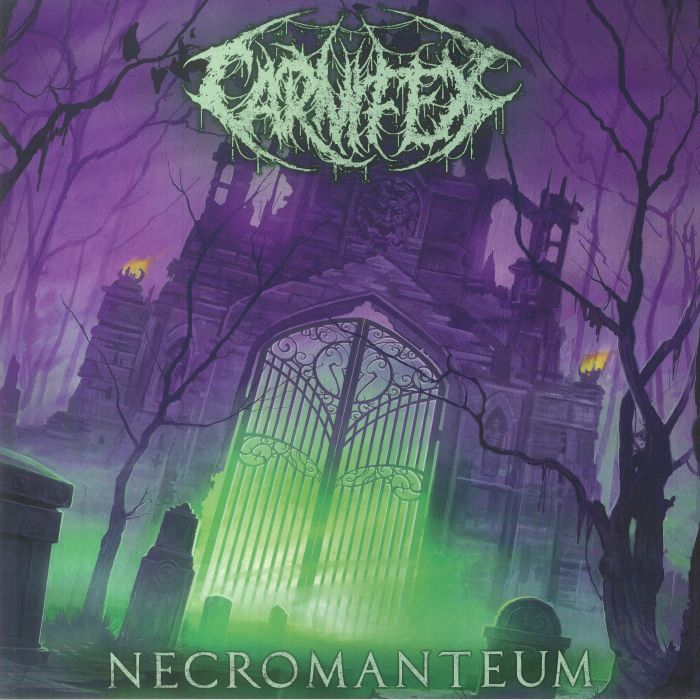 Necromanteum - Limited Edition Green & Purple Splatter Vinyl LP vinyl record cover