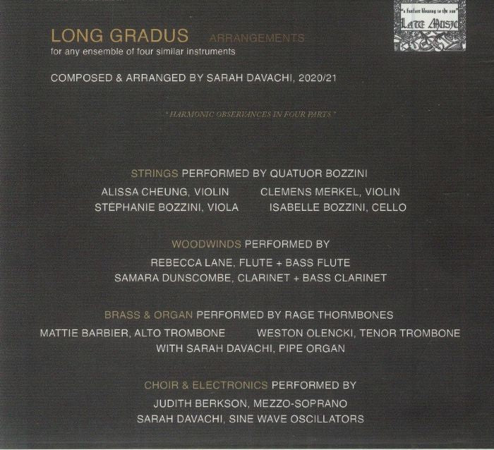 Long Gradus: Arrangements - 4CD Box Set CD cover