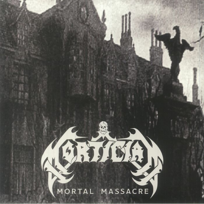 Mortal Massacre - Clear & Black Galaxy Vinyl 2xLP vinyl record cover