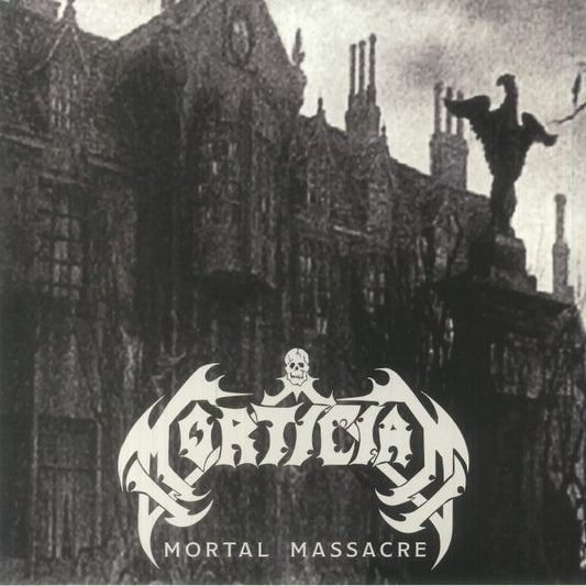 Mortal Massacre - Clear & Black Galaxy Vinyl 2xLP vinyl record cover
