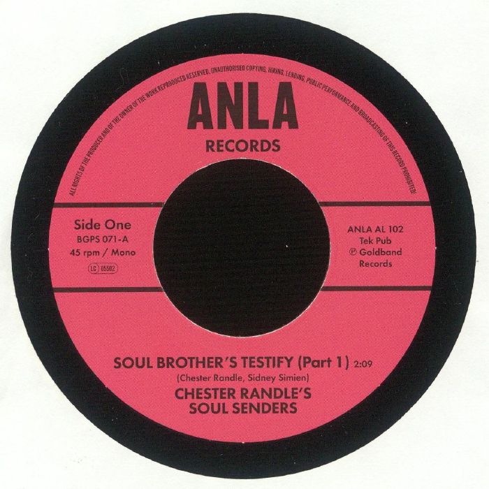 Soul Brother's Testify - Vinyl Single vinyl record cover