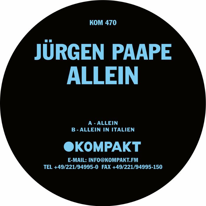 Allein - Vinyl Single vinyl record cover