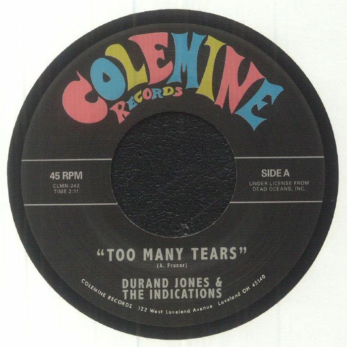 Too Many Tears - Vinyl Single vinyl record cover