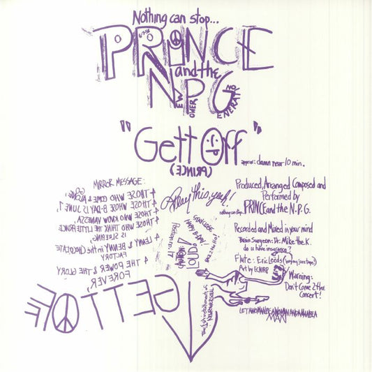 Gett Off - Vinyl Single vinyl record cover