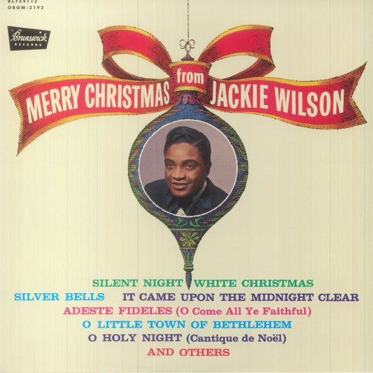 Merry Christmas From Jackie Wilson - Christmas Tree Green Vinyl LP vinyl record cover