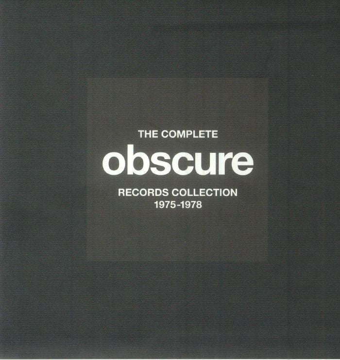 The Complete Obscure Records Collection 1975-1978 - 10CD Box Set CD cover