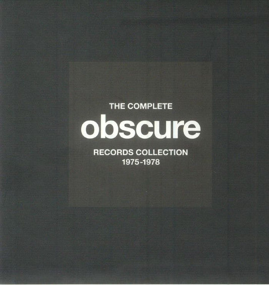 The Complete Obscure Records Collection 1975-1978 - 10CD Box Set CD cover