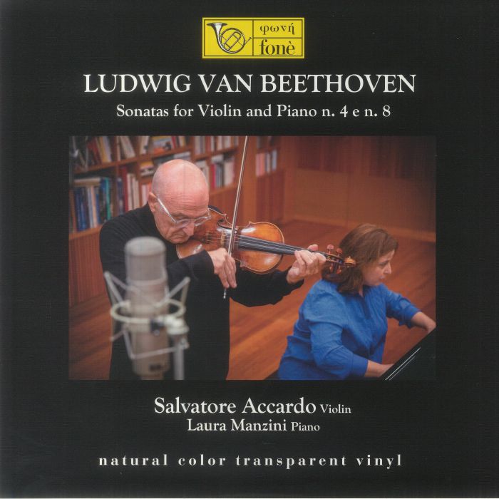 Sonatas Violin & Piano Number 4 E Number 8 - Transparent Vinyl LP vinyl record cover