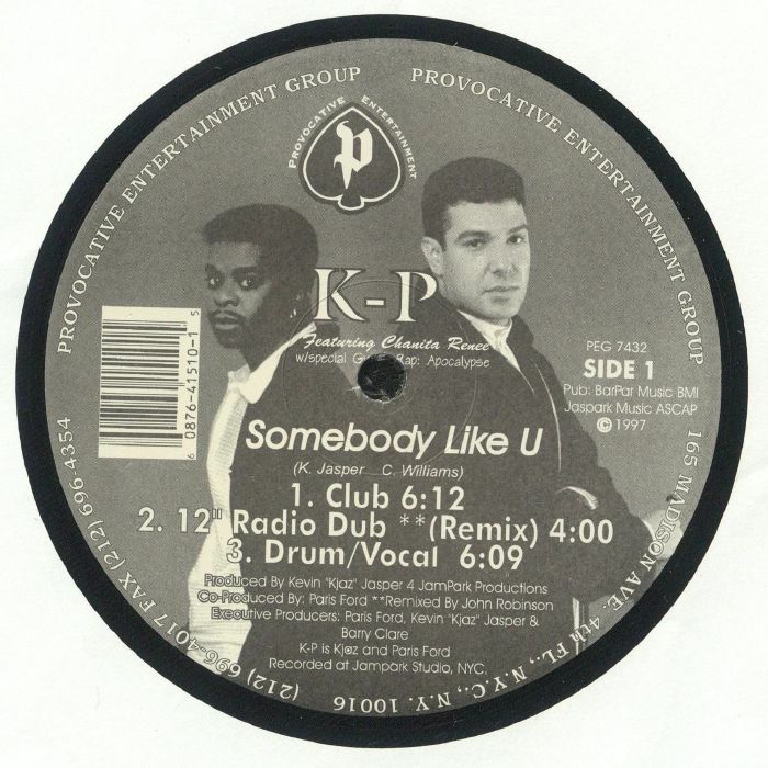 Somebody Like U - Vinyl Single vinyl record cover