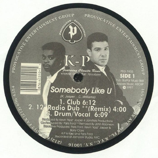 Somebody Like U - Vinyl Single vinyl record cover