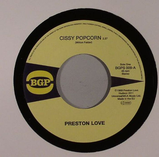 Cissy Pop Corn - Vinyl Single vinyl record cover