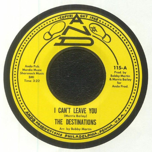 I Can't Leave You - Vinyl Single vinyl record cover